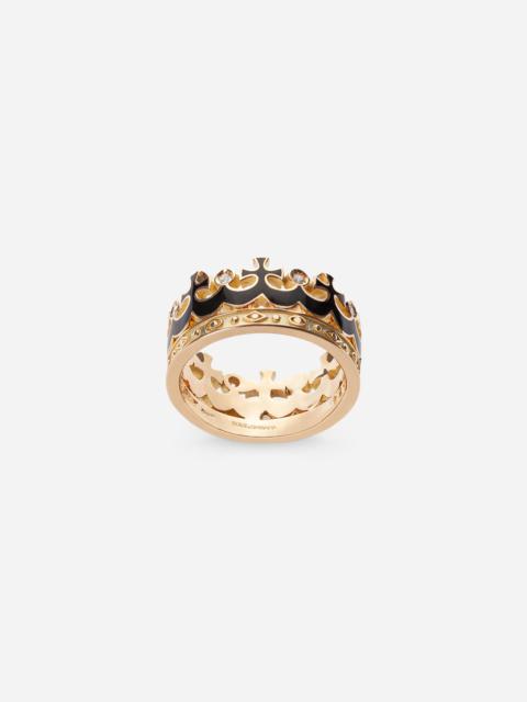 Royal Ring 18-carat yellow gold and diamonds