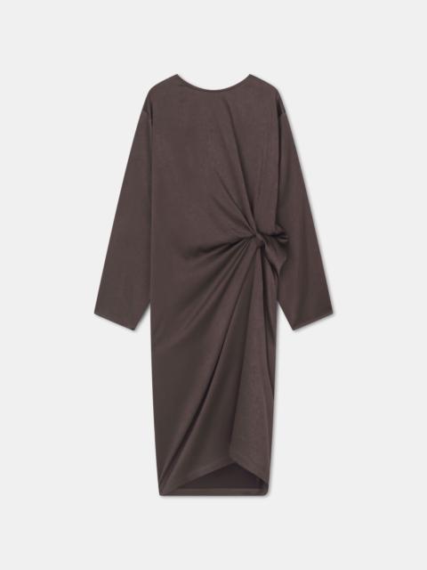 STEAM
Knot-detail satin midi dress