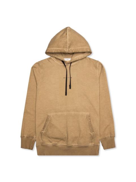 1017 ALYX 9SM HOODIE W/ PRINTS - DARK SAND