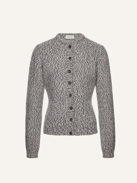 Classic marled cardigan in grey