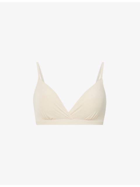 Fits Everybody triangle stretch-woven bra