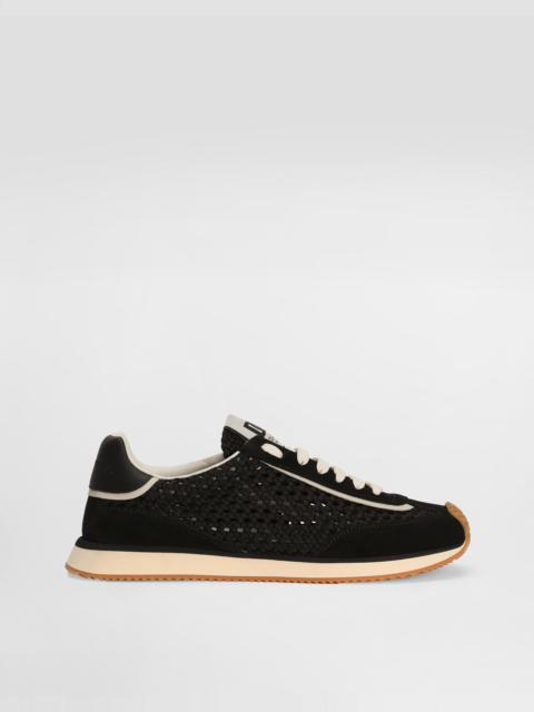 Mixed-material DG Cushion sneakers