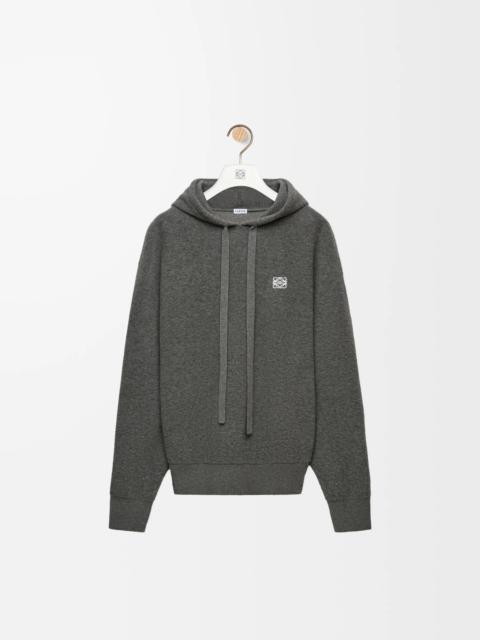Hoodie in wool