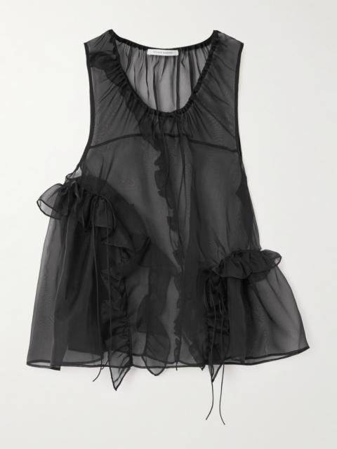 Orsalina Ruffled Silk-organza Top