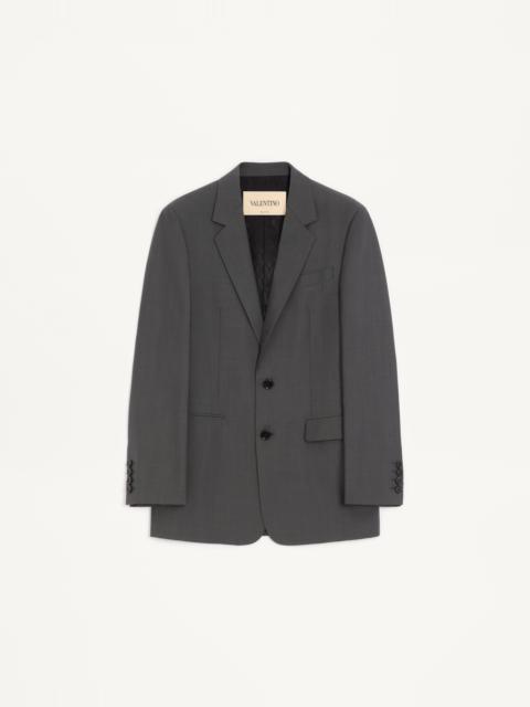 VALENTINO SINGLE-BREASTED WOOL JACKET