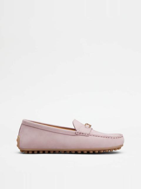 CITY GOMMINO LOAFERS IN NUBUCK - VIOLET