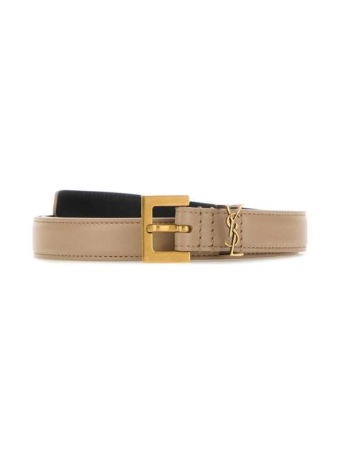 Cappuccino Leather Belt