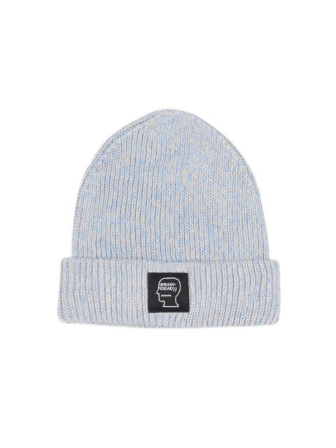 Marled Cotton Logohead Beanie - Blue