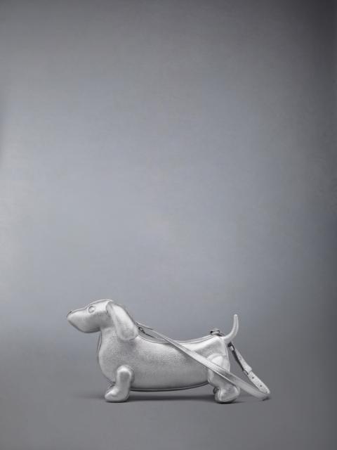 SILVER BABY HECTOR BAG IN PEBBLE GRAIN LEATHER