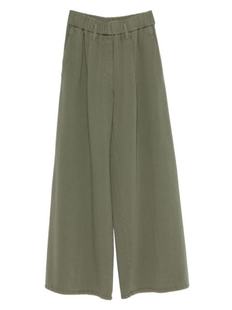 elastic-waistband trousers