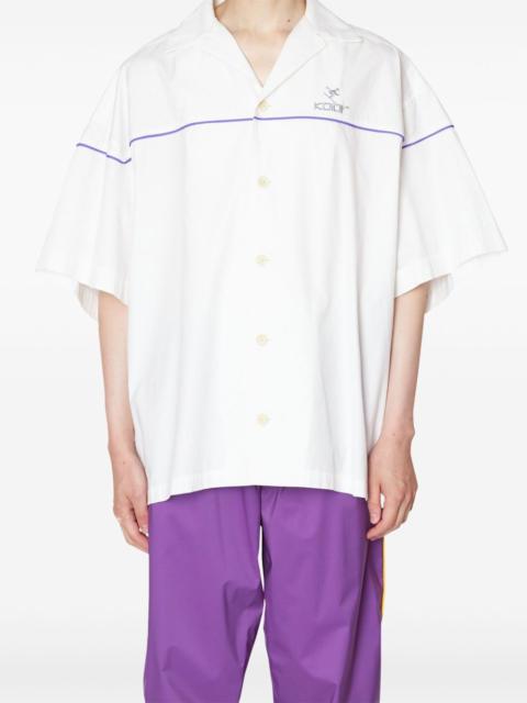 short-sleeve embroidered shirt