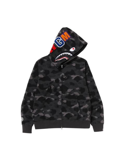 BAPE Color Camo Shark Full Zip Hoodie 'Black'