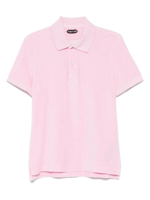 towelling polo shirt