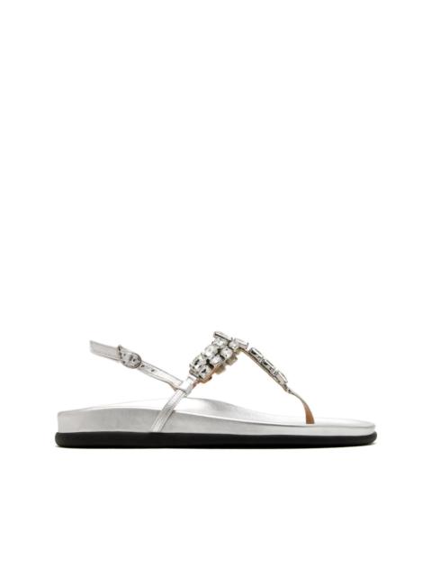 Katerina crystal-embellished slingback sandals