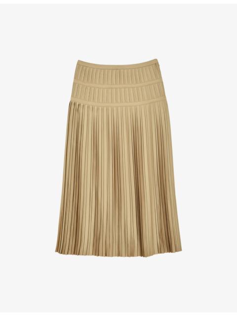 Eva Pleated Woven Mini Skirt