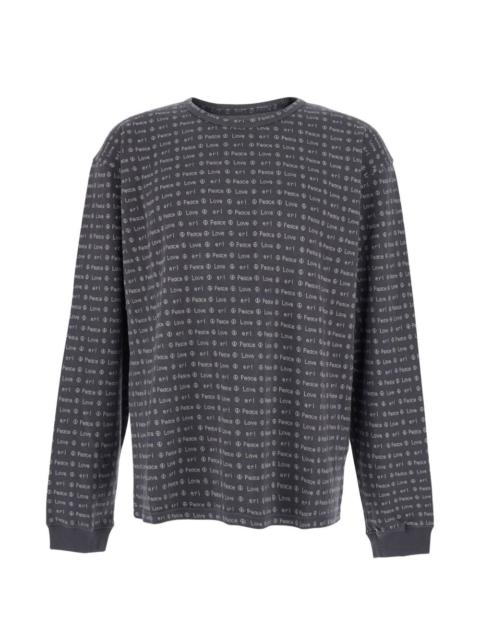 jacquard cotton sweatshirt