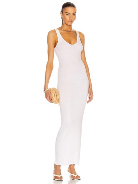 Silk Rib Ankle Length Tank Dress