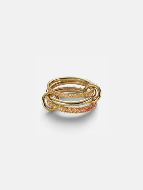 Norah Ombré 18kt gold ring with sapphires