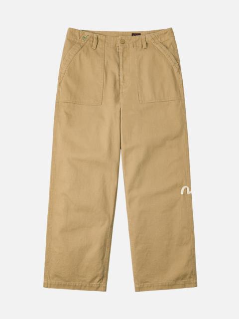 Seagull Embroidery Regular Fit Chinos