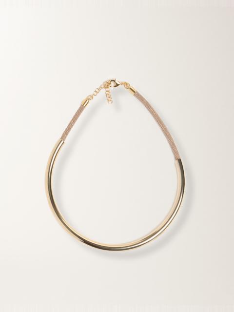 Rigid necklace in brass