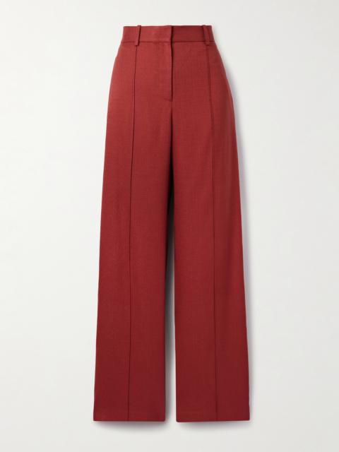 Wyatt Canvas Straight-leg Pants