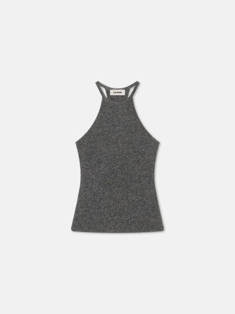 GALINA
Sparkly ribbed halterneck top