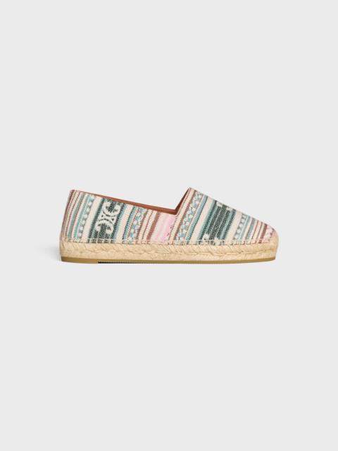 LES ESPADRILLES CELINE IN Triomphe Jacquard Fabric