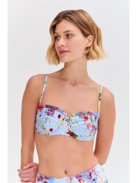 LILY FLOWER UNDERWIRE BIKINI TOP