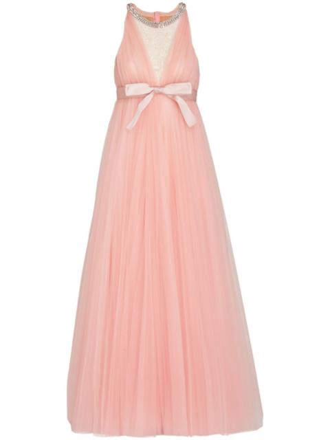 long tulle dress