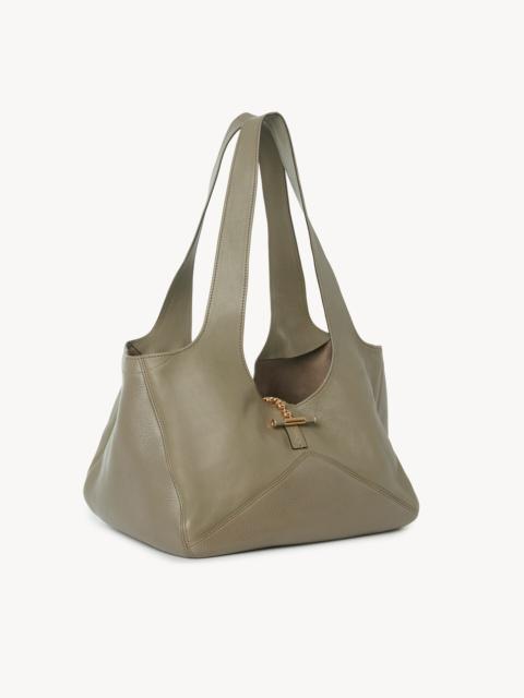 CHLOÉ BALLOON EAST-WEST TOTE BAG IN GRAINED LEATHER