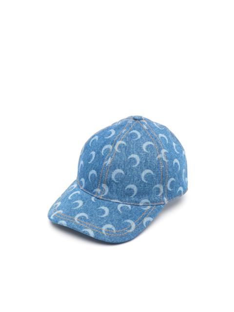 moon-laser denim cap