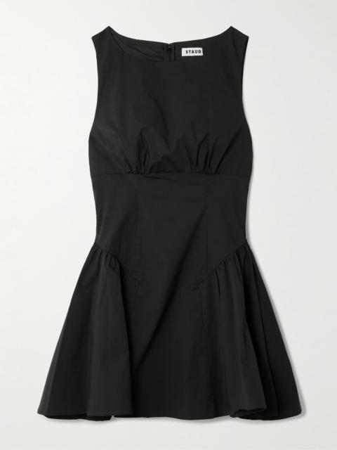 Gwen Paneled Cotton-blend Poplin Mini Dress