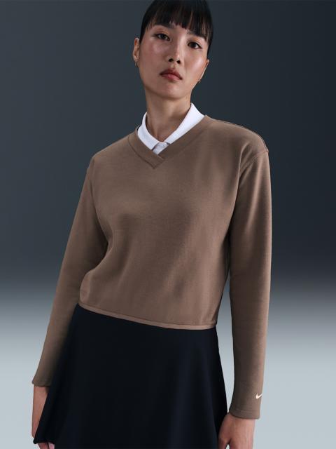 Nike Women's V-Neck Long-Sleeve Golf Top