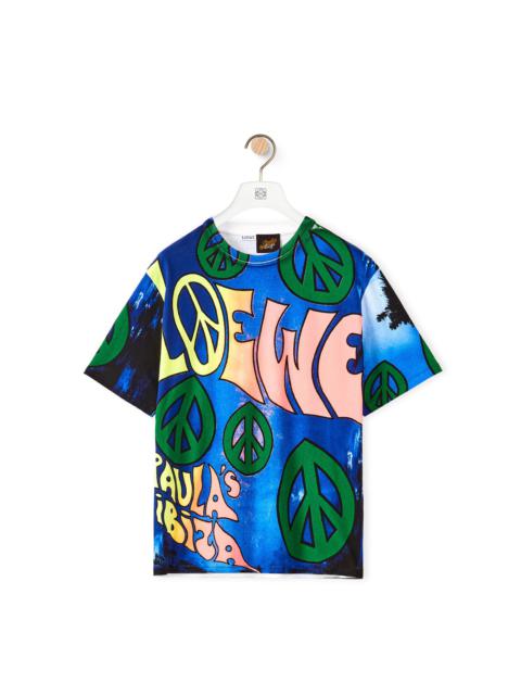 Paula's peace print T-shirt in cotton