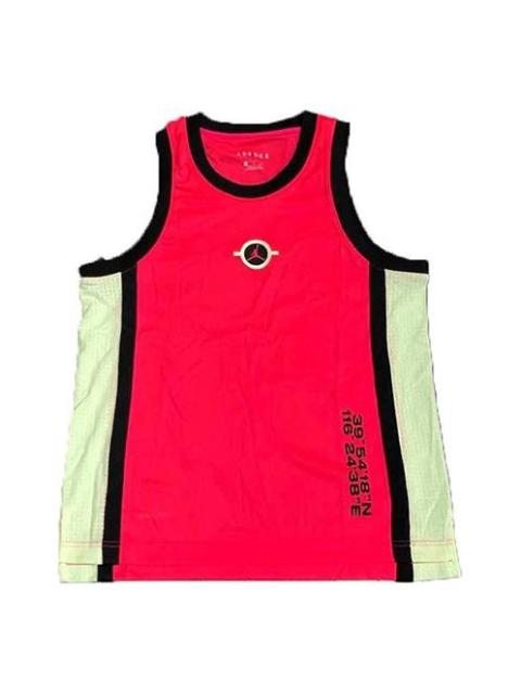 Air Jordan Air Dongdan Basketball Round Collar Vest Male Pink CW7078-654