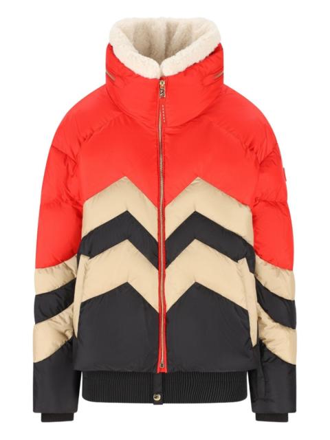 chevron padded jacket