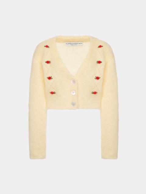 CARDED MOHAIR CARDIGAN