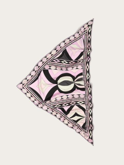 COLLANE PRINT TRIANGLE SILK SCARF
