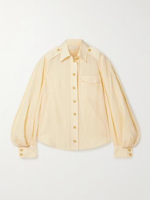 Illuminate Pleated Ramie Shirt