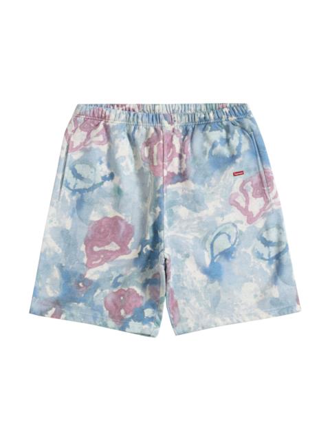 Supreme Small Box Sweatshort Watercolor Floral