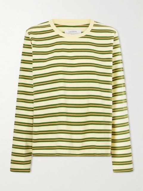 Boyfriend Striped Cotton-jersey T-shirt