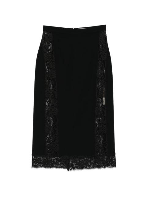 lace midi skirt