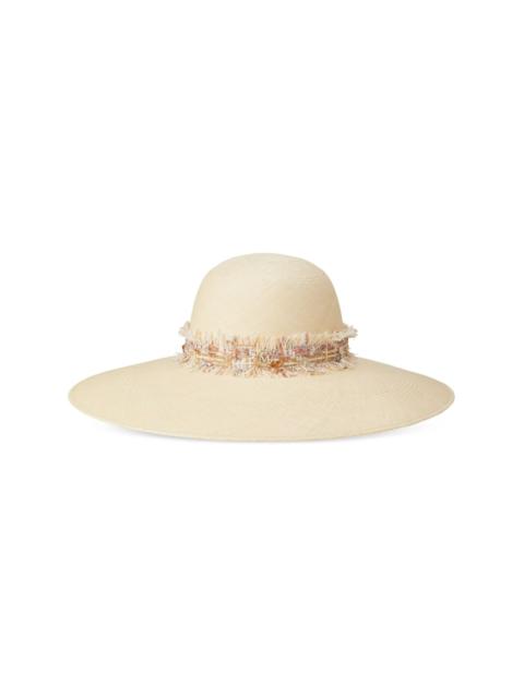 Blanche capeline hat