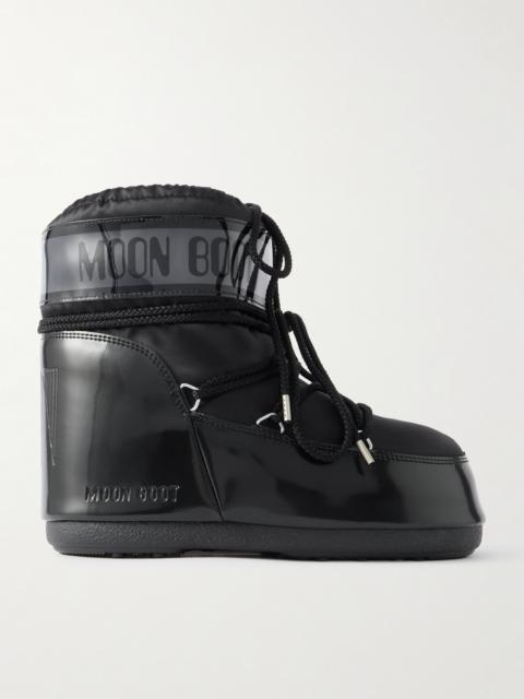 Icon Glow Glance Satin And Pvc Snow Boots