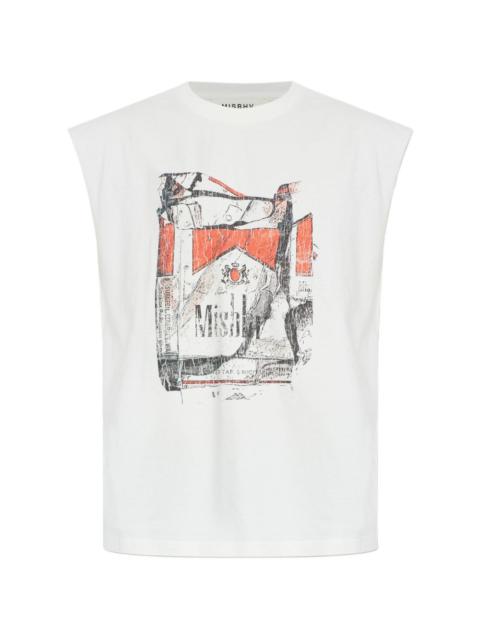 graphic sleeveless T-shirt