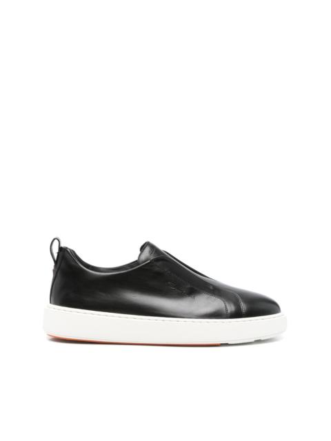 slip-on leather sneakers