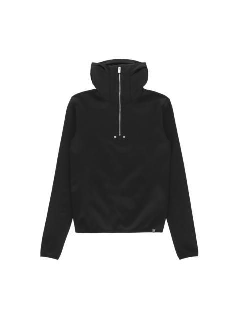 HOODED ZIP TOP