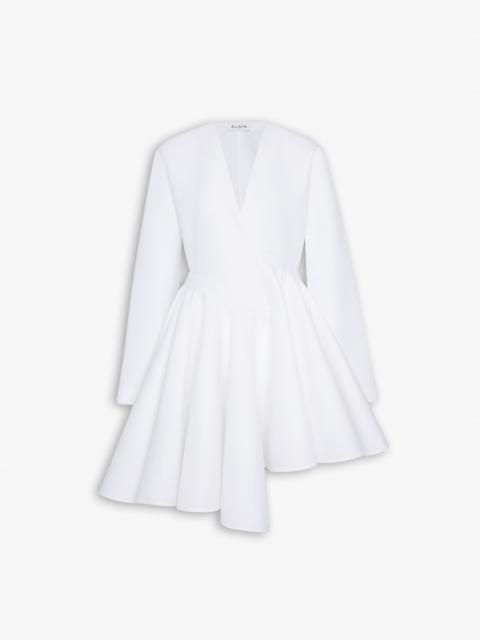 COTTON POPLIN SHORT DRESS