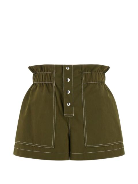 contrast-stitching shorts