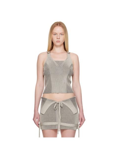 Gray Veil Tank Top